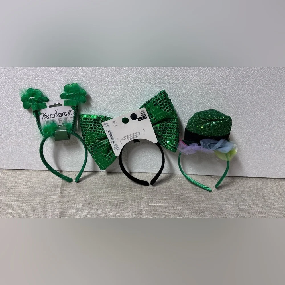 Celebrate It Green St. Patrick's Day Headbands Set